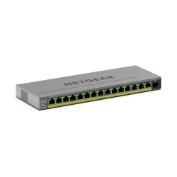 NETGEAR GS116EPP Géré L2/L3 Gigabit Ethernet (10/100/1000) Connexion Ethernet, supportant l'alimentation via ce port (PoE) Gris