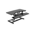 Bakker Elkhuizen Adjustable Sit-Stand Desk Riser 2 - Aufstellung - für LCD-Display / Tastatur / Maus - Schwarz