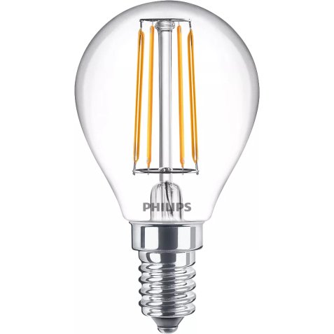 Philips Filament Candle Clear 40W P45 E14