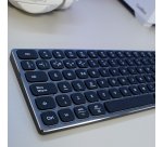 CoolBox TECLADO INALAMBRICO RETROILUMINADO MOONLIGHT KEY B431 USB-C+BT5.1+RF2.4G GRIS OSCURO DE ALUMINIO