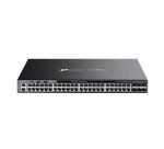 TP-Link Omada SG6654XHP commutateur réseau Géré L3 Gigabit Ethernet (10/100/1000) Connexion Ethernet, supportant l'alimentation via ce port (PoE) 1U Noir