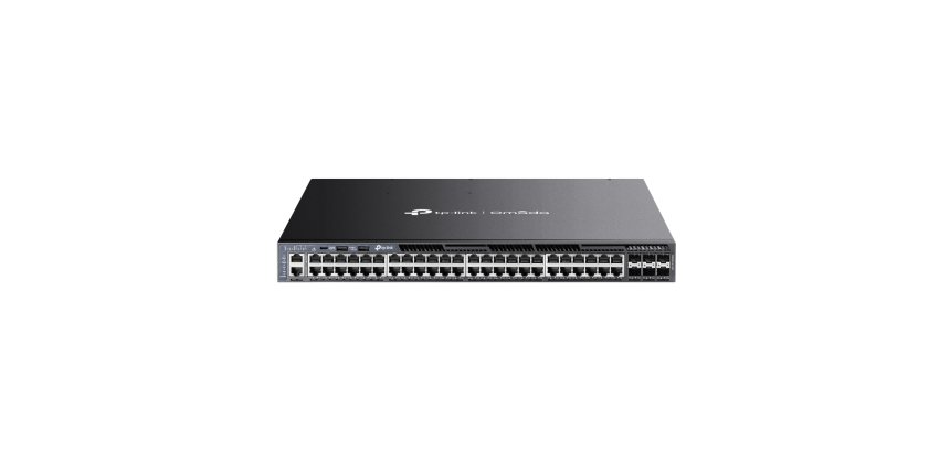 TP-Link Omada SG6654XHP commutateur réseau Géré L3 Gigabit Ethernet (10/100/1000) Connexion Ethernet, supportant l'alimentation via ce port (PoE) 1U Noir