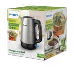 Philips Daily Collection HD9350/90 Bollitore in metallo, coperchio a molla, indic. lum.