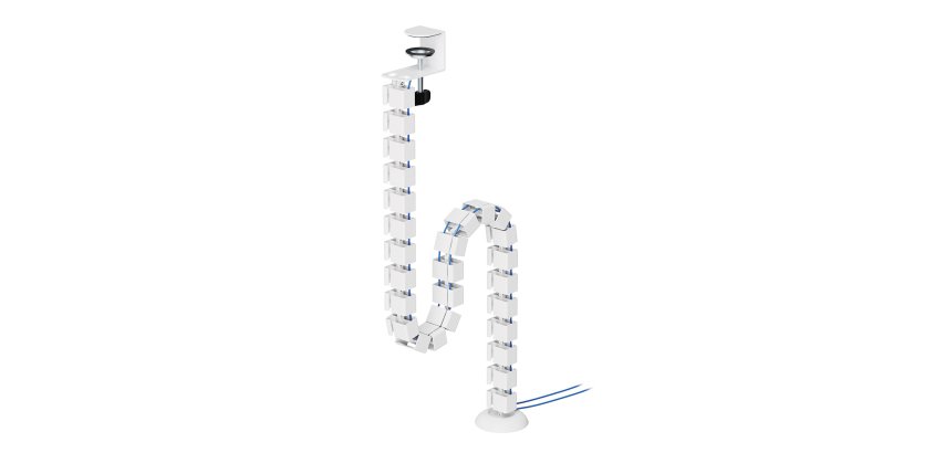 Neomounts ADS06-131WH Organizador vertebral de cables - montaje de abrazadera - universal