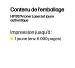 HP 507A toner LaserJet jaune authentique