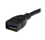 StarTech.com Câble d'Extension USB 3.0 (5Gbps) Court de 15,2cm (USB-A Mâle vers USB-A Femelle) - Câble Économiseur de Port USB 3.1 Gen 1 - Noir