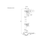 Equip 17"-32" Dual Vertical Monitor Tabletop Stand