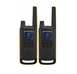 Walkie Talkie Motorola Talkabout T82 Extreme Twin Pack two-way radios 16 canales Negro, Naranja