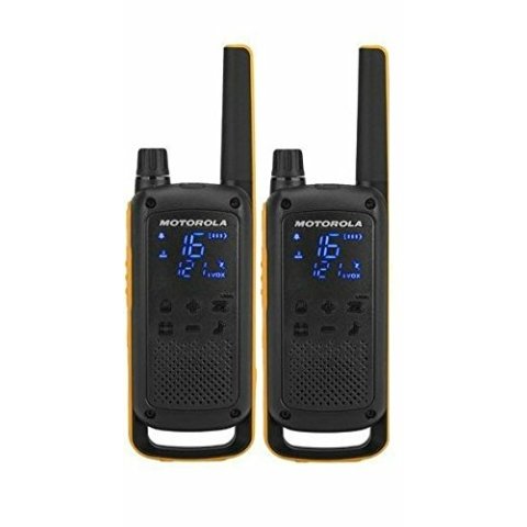Walkie Talkie Motorola Talkabout T82 Extreme Twin Pack two-way radios 16 canales Negro, Naranja
