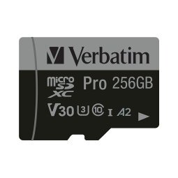 Verbatim 47045 mémoire flash 256 Go MicroSDXC UHS-I Classe 10