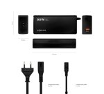 AISENS ASLC-90WAUTO-BK adaptador e inversor de corriente Interior 90 W Negro