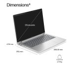 HP ProBook 4 G2ah 16 inch Notebook PC AMD Ryzen™ 5 230 Ordinateur portable 40,6 cm (16") WUXGA 16 Go DDR5-SDRAM 512 Go SSD Wi-Fi 6E (802.11ax) Windows 11 Pro Argent