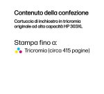HP Cartuccia di inchiostro in tricromia originale ad alta capacità 303XL