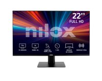 Pantalla monitor para PC 55,9 cm 22" Nilox IPS 5MS VGA HDMI 1920 x 1080 Pixeles Full HD LED Negro