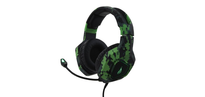 SureFire Skirmish Headset Wired Head-band Gaming USB Type-A Black, Camouflage, Green