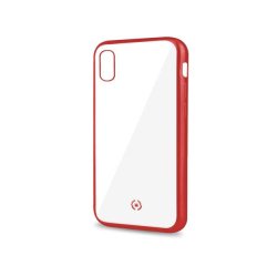 Celly Laser Matt custodia per cellulare 15,5 cm (6.1") Cover Trasparente, Rosso