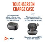 HP Poly Voyager Free 60+ UC Carbon Black Earbuds +BT700 USB-C Adapter +Touchscreen Charge Case