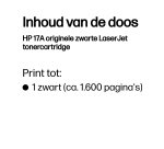 HP 17A originele zwarte LaserJet tonercartridge