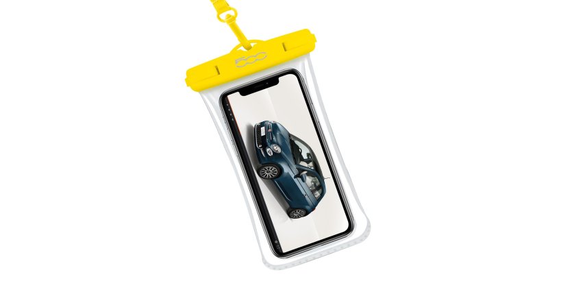 Celly SPROOFBAG500YL waterproof pouch Transparent, Yellow