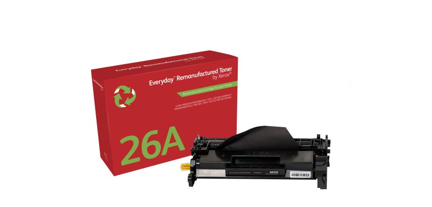 Tóner EverydayTM Mono remanufacturado de Xerox es compatible con HP 26A (CF226A), Capacidad estándar
