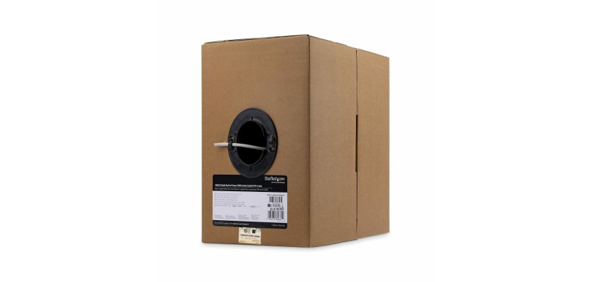 StarTech.com Bulk Cat 5e Ethernet Cable - 1000 ft. (304,8m) - Solid - CMR-Rated - Gray - TAA Compliant