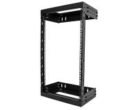 StarTech.com Rack Réseau Mural 18U à 2 Montants, Rack Serveur 19" à Cadre Ouvert avec Profondeur Ajustable, Rack de Données Mural pour IT/AV/Panneau de Patch/ Equipement IT - Écrous et Vis de Fixation Inclus