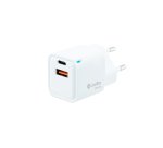 CoolBox CARGADOR GAN 20W USB-C/USB-A PARED
