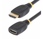 StarTech.com Câble d'Extension HDMI 2.0 de 1 m, Câble HDMI Haut Débit, 4K 60Hz, Câble d'Extension HDMI Mâle vers Femelle, Adaptateur HDMI M/F