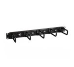 StarTech.com Pannello di gestione cavi per armadi Server Rack da 19" 1U - con anelli a D - Pannello orizzontale per gestione del cablaggio per rack e apparecchiature di rete - Pannello di cablaggio forato con hardware di montaggio - EIA / ECA-310 -E