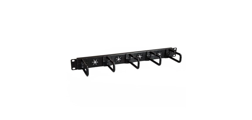 StarTech.com Pannello di gestione cavi per armadi Server Rack da 19" 1U - con anelli a D - Pannello orizzontale per gestione del cablaggio per rack e apparecchiature di rete - Pannello di cablaggio forato con hardware di montaggio - EIA / ECA-310 -E