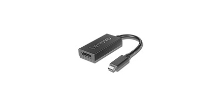 Lenovo 4X90Q93303 adaptador de cable de vídeo 0,2 m USB Tipo C DisplayPort Negro