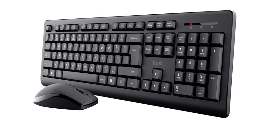 Trust Primo teclado Ratón incluido Oficina RF inalámbrico QWERTY Español Negro