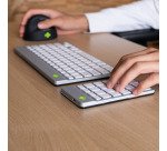 R-Go Tools Clavier R-Go Numpad Break, clavier numérique ergonomique avec logiciel de pause, bluetooth, blanc
