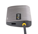 StarTech.com Adaptador Multipuertos USB C, de Vídeo HDMI de 4K y 60Hz, Hub USB-A 3.2 de 3 Puertos de 5Gbps, Entrega de Alimentación PD de 100W, GbE, Docking Station de Viajes