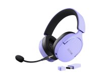 Trust GXT 491P FAYZO Casque Avec fil &sans fil Arceau Gaming USB Type-A Bluetooth Noir, Violet