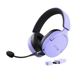 Trust GXT 491P FAYZO Casque Avec fil &sans fil Arceau Gaming USB Type-A Bluetooth Noir, Violet