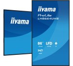 iiyama LH8664UHS-B3AG Écran d'affichage dynamique Écran plat de signalisation numérique 2,17 m (85.6") Wifi 500 cd/m² 4K Ultra HD Noir Intégré dans le processeur Android 24/7
