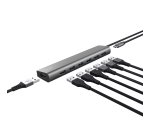 Trust Halyx USB 3.2 Gen 1 (3.1 Gen 1) Type-A 5000 Mbit/s Argent