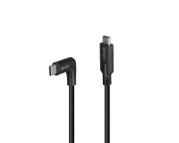 Lindy Câble USB 3.2 Type C de 0.5m, angle droit à 90°, 10Gbit/s, PD 60W