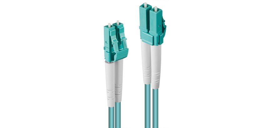 Cable de fibra optica 2 m LC OM3 Verde Lindy 46371