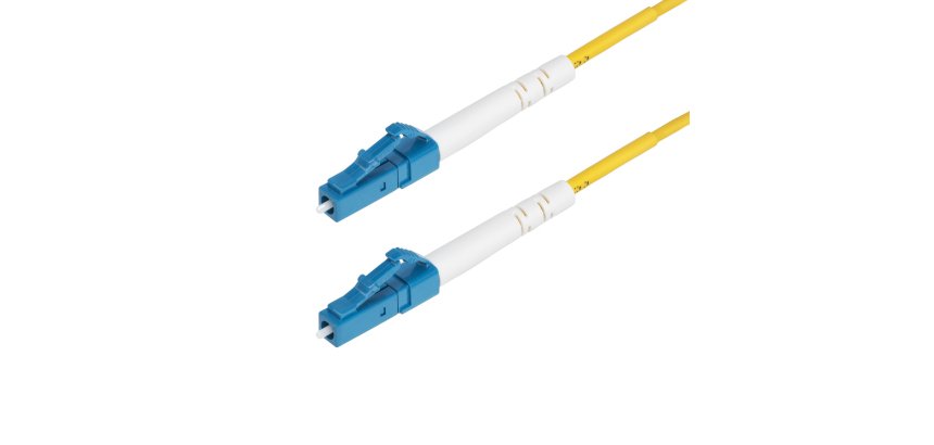 StarTech.com Câble Fibre Optique de 10m Simplex Monomode LC à LC (UPC) OS2, 9/125µm, 40G/100G, Cordon Fibre Optique, Insensible à la Courbure, Faible Perte d'Insertion, Cordon Patch Fibre LSZH