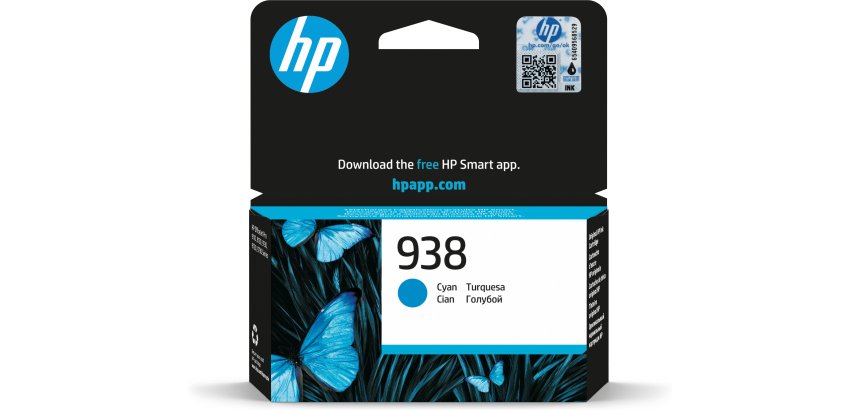 HP 938 Cartouche Encre Authentique Cyan