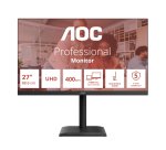 AOC E4 U27E4CV écran plat de PC 68,6 cm (27") 3840 x 2160 pixels 4K Ultra HD LED Noir