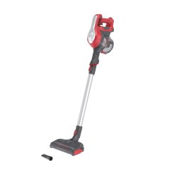 Hoover HF122RH 011 Aspirapolvere elettrica Batteria Secco Tessuto Senza sacchetto 0,9 L 170 W Rosso, Argento