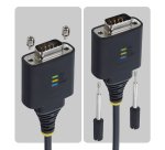 StarTech.com Câble Adaptateur USB-C vers Série de 2 m, Rétention COM, Puce FTDI, Type-C vers DB9 RS232 Mâle, Voyants d'État, Vis et Écrous DB9 Interchangeables