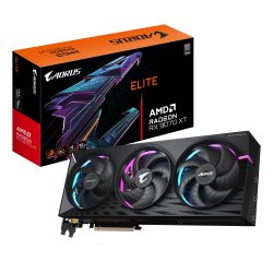 GIGABYTE AORUS Radeon RX 9070 XT ELITE 16G Graphics Card - 16GB GDDR6, 256bit, PCI-E 5.0, 3100 MHz Core Clock, 2 x DisplayPort, 2 x HDMI, GV-R9070XTAORUS E-16GD