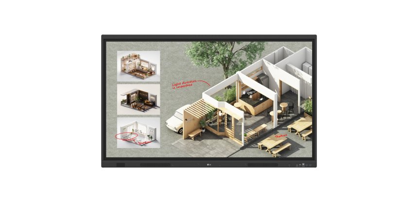 LG CreateBoard Standard lavagna interattiva 139,7 cm (55") 3840 x 2160 Pixel Touch screen Nero
