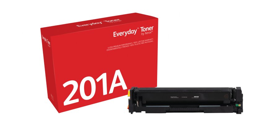 Everyday™ Black Toner by Xerox compatible with HP 201A (CF400A), Standard capacity