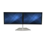 StarTech.com Support Double Écran - Support de Bureau Ergonomique pour Deux Écrans 24"(8kg) VESA - Réglable en Hauteur de Façon Synchronisée - Support Double Écran - Argent