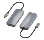 AISENS USB-C Dock 6 En 1, USB-C a 1xHDMI, 1xRJ45, 3xUSB-A, 1xUSB-C PD, Gris, 15cm